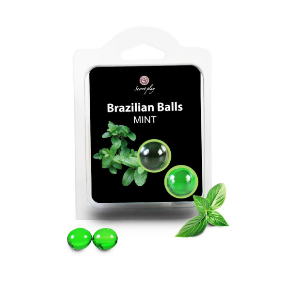 Boules de massage Brésiliennes menthe 